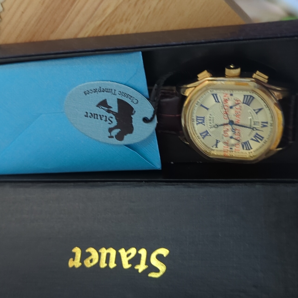 Stauer Watch Meisterzeit Timepiece Historical Collectible NIB